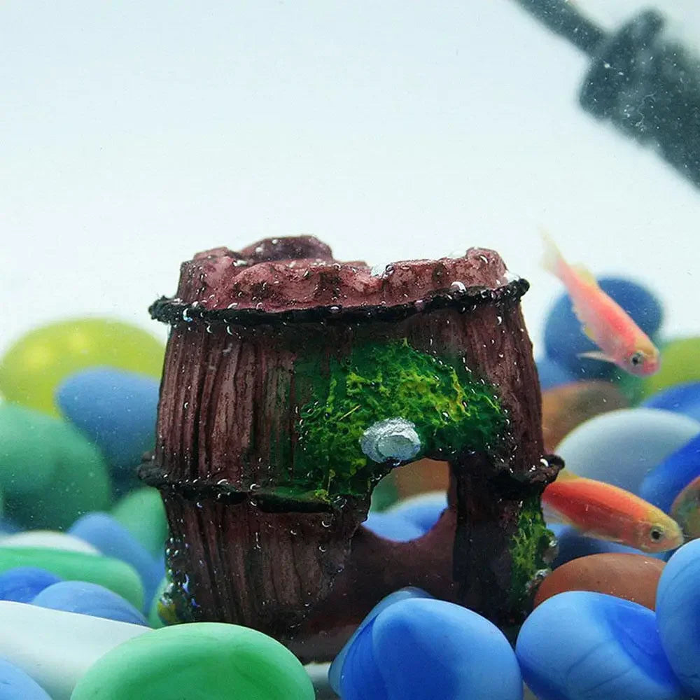 Resin Aquarium Ornament – Colorful Fish Tank Decoration